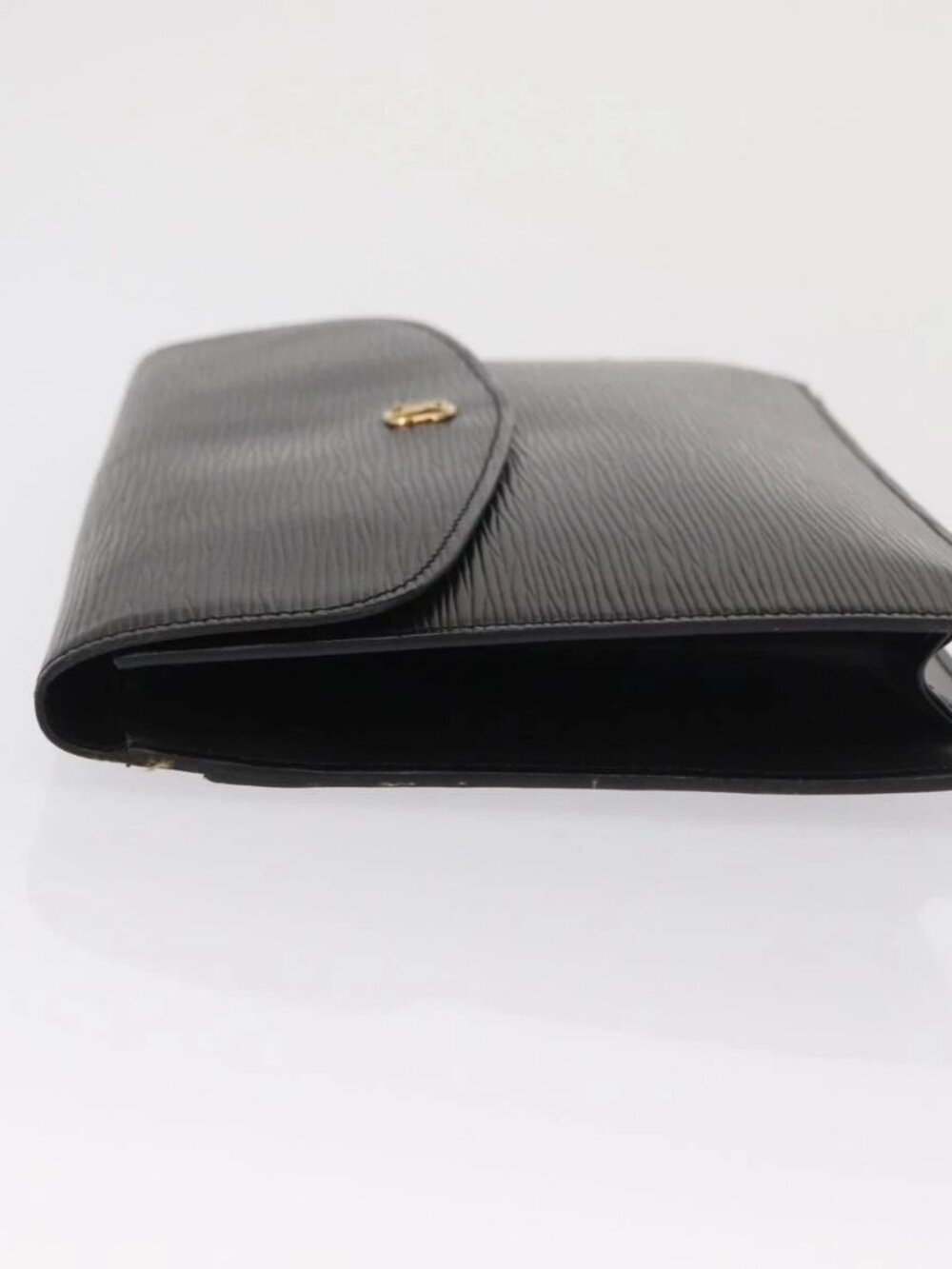 LOUIS VUITTON Epi Montaigne 27 Clutch Bag Black M52652 LV Auth 169888 - Picture 4 of 14